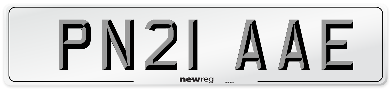 PN21 AAE Number Plate from New Reg